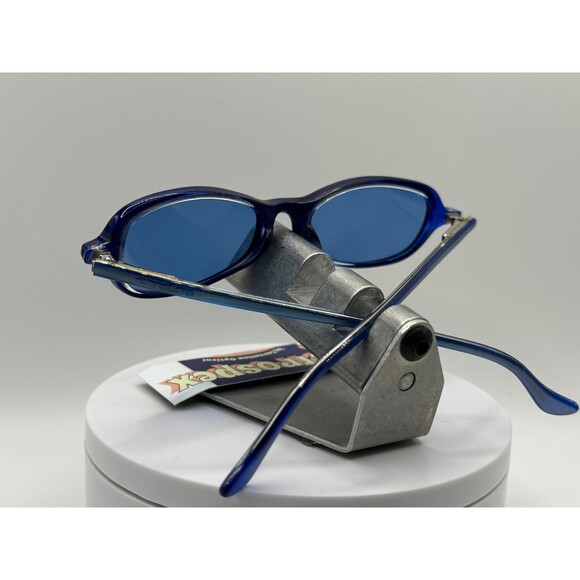 Vintage Y2K Sunglasses NOS 2000s Blue Lens Candies Glean Red & Blue Zyl Frame main image 6